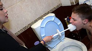 Nicole I Want My Toilet To Be Clean Hard Lesbian Humiliation