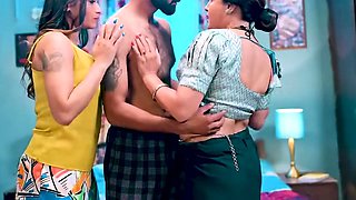 Beautiful Brunette Big Boobs Rides Fake Cock