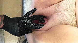Fucking a Neighbor with My Hand and a Dick in Her Pussy