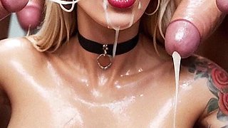 Emma and Jake Sex in Gym. Blonde Curvy Woman with Big Tits, Big Dick, Creampie, Cumshot, Gangbang, Bukkake