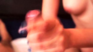 Tongue Inside My Foreskin - Amazing Blowjob Ends With Cum In