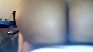 Thick Ebony Amateur Shows Off Her Big Black Ass