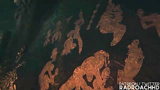 Lara Croft gets her pussy destroyed by Amazonian futanari with huge dick