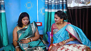 Two Desi Mallu Bhabhi Hardcore Threesome Sex with Home Servant When They Were Alone at Home Full Movie ( Hindi Audio )