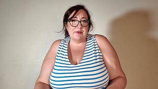 Big Tit BBW Step-mom Prepares You for College