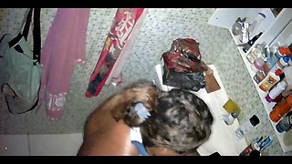 Real Camera Caught - Neighbor Installs Camera in His Neighbor's Bathroom While She Masturbates