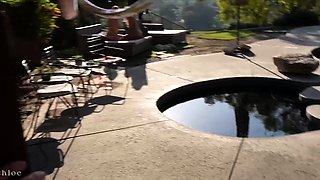 Bisexual Blonde and Redhead Share a Wild Outdoor Cumshot