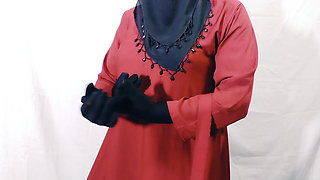 Indian beautiful hijabi muslim couple thirsty for fuck