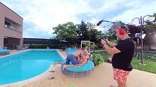 Backstage at the Pool I Like the Sun and the Cock Nina Heels