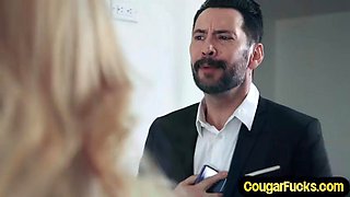 Stunning bigtitted cougar pussydrilled