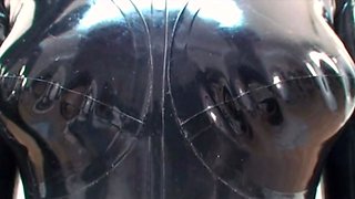 Extreme fetish latex play