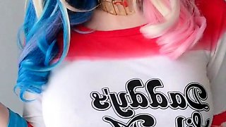 Big Boobed Blonde Masturbates With A Dildo In The Bathroom