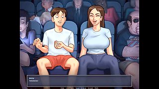 Steamy cartoon fun in the cinema with Erotictalker in summertime saga episode