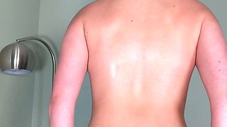 Blonde tight pussy babe has solo toy fun