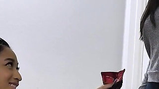 Japanese Step Mom Evie Ling Gets Surprised by Her Step Son Jerking off His Massive Dick