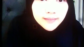 cute hijab girl jakrta for money in bigo wearing hijab