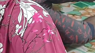 House Wife Thulasi Cute Girl Enjoying the Bed with Neighbour House