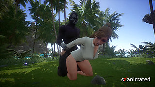 Hot blonde fucks her guide on her vacation PART 2