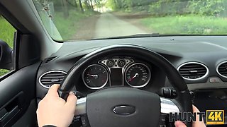 Blonde slut sucks my dick in front of his bf for cash