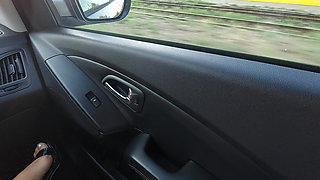 Stepson takes his stepmom to work in the morning, and she spreads her legs and starts teasing him in the car