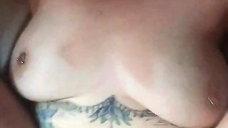 Chubby tattooed MILF calls me daddy