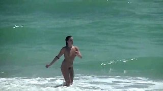 Exhibitionist Wife Helena Price Fucks BBC on Nude Beach - Voyeur POV MILF Public Sex