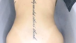 Blonde tight pussy babe solo toy fun in glamour masturbation