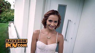 Hot and heavy POV anal with your new bride Veronica Leal