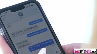 Petite 18-years-old stepsis has crush on stepbro
