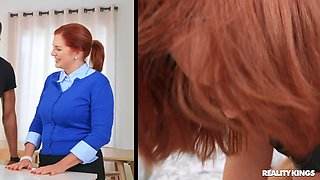 Redhead Mature with Hairy Pussy - Grandma's House - Andi James