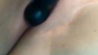 Horny MILF Using Sex Machine to Clit Rub Making Pussy Wet