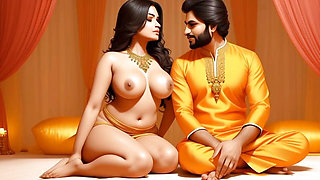 Beautiful Bhabhi Got Doggie Cream pie in Indian Saree
