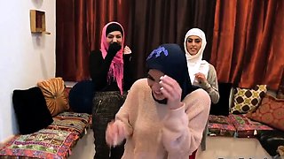 Teen first audition time Hot arab gals attempt foursome