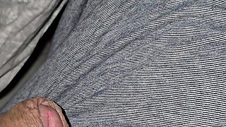 Step mom pulled out step son dick without shame and handjob him