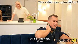 Daddy4k. cheating in the kitchen... will we get caught?
