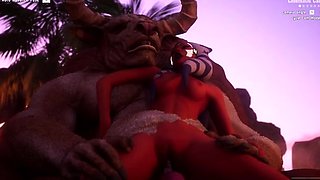 Ahsoka Tano Takes Big Monster Cock (Wild Life)