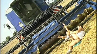 In the Field with the Farmer I Get My Beautiful Little Ass Fucked