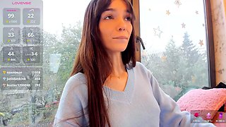 Busty brunette bitch with big boobs