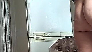 Amateur Couple Having Fun in the Kitchen