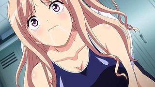 Busty swimsuit foursome in changing room: Big Tits, Big Ass  Blowjob Porn