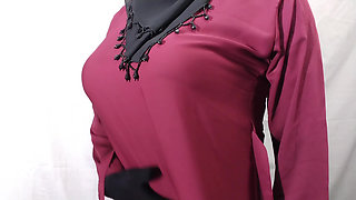 Beautiful Amena Bhabhi has sex indoors wearing a burqa and hijab