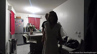 Hot MILF Cheats on Date with Stranger - Dessert Turns into Steamy Blowjob & Cumshot