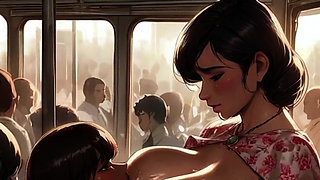 Milky MILFs Breastfeed Each Other on the Bus in New Spicy Toons Hentai