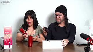 Hot Latina Selena Vega Gives Blowjob & Ball Licking with Sex Toy - Crazy Bedroom Fun