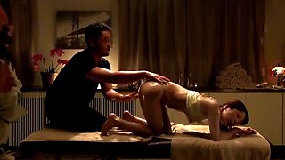 Japanese Amateur Erotic Massage with Oil - Young Asian Wife Gets Deep Throat and Cum on Big Tits Part 3