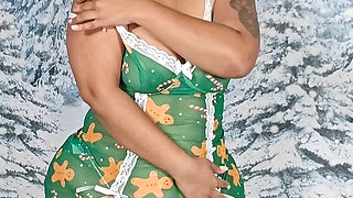 Sexy BBW Strip Tease for Christmas