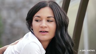 Keira's Outdoor Swing Affair Ignites Wild Lesbian Lust