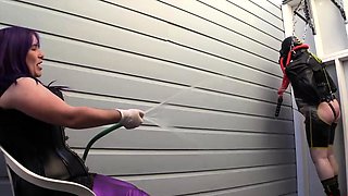 Horny fetish blonde slut toys her big ass in hi def