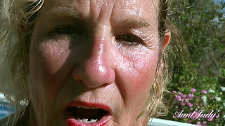 AuntJudys - Your New Pool Lady Mrs. Molly Sucks Your Cock (POV)