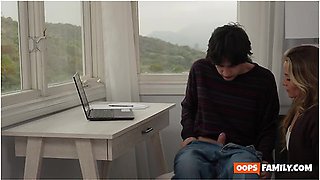 Athena Anderson Has Rough Fuck With Stepson Before His Maths Exams Full Video)